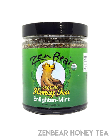 Organic Enlighten-Mint Honey Tea - Zenbear Honey Tea Organic Enlighten-Mint Honey Tea - Zenbear Honey Tea
